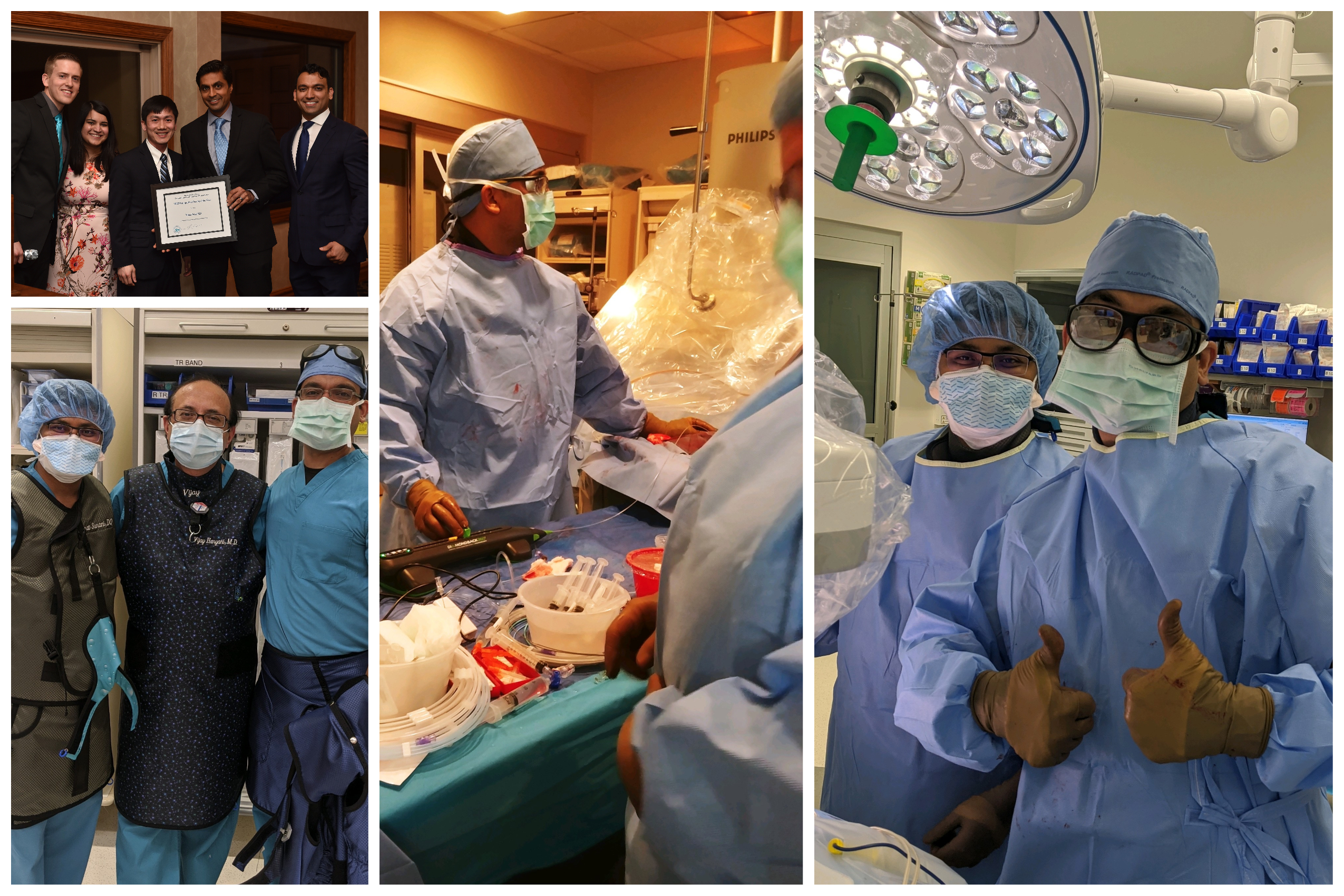 photo collage of interventional cardiology program