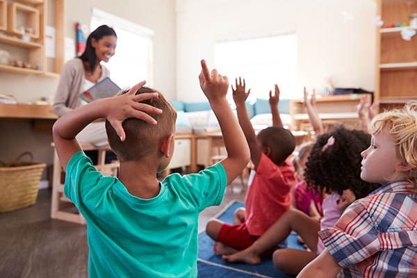 children in classroom