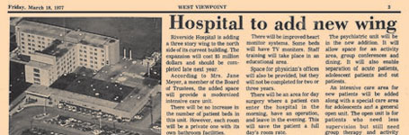 Hospital to Add New Wing