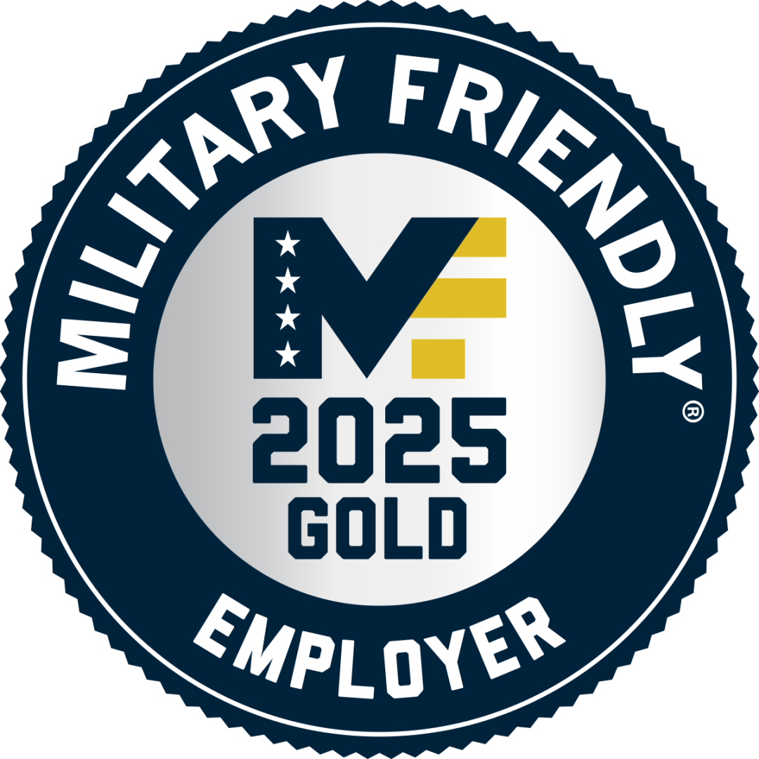 Logo for Military Friendly Employer 2025 Gold